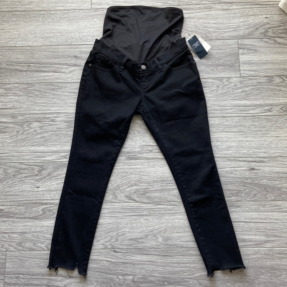 Women’s Abercrombie & Fitch Maternity Black Skinny Ankle Jeans NWT! Size 27S